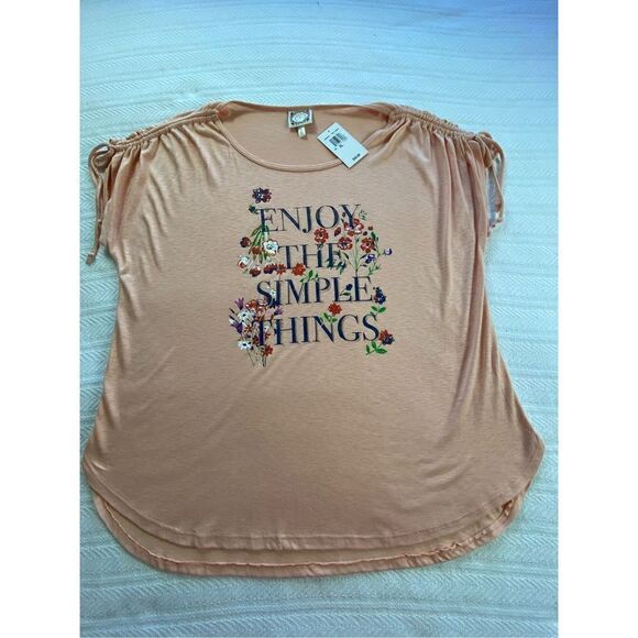 TRUSELF WOMEN’S XLARGE “ENJOY THE SIMPLE THINGS” Top - Picture 7 of 7